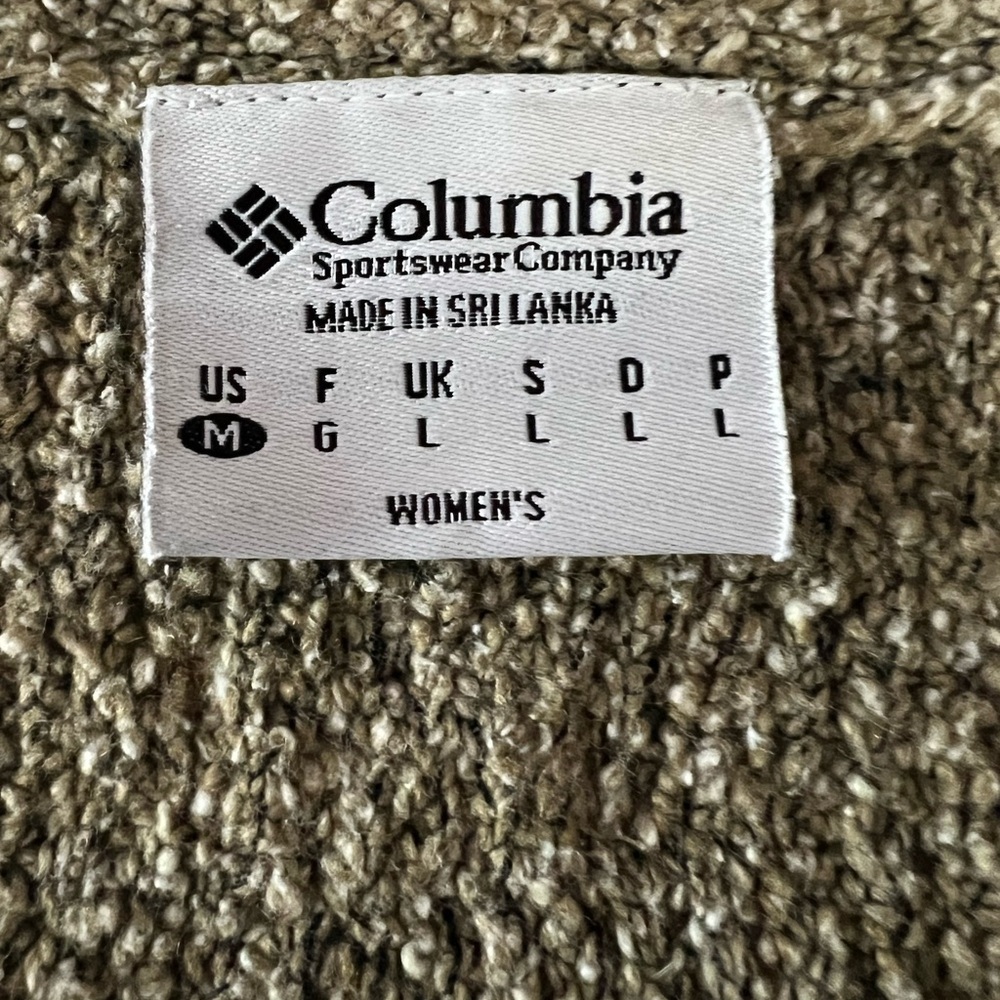 Columbia Women’s Sportswear Teddy Fuzzy Long Sleeve Tan Pullover Sweater Size M - Picture 4 of 7